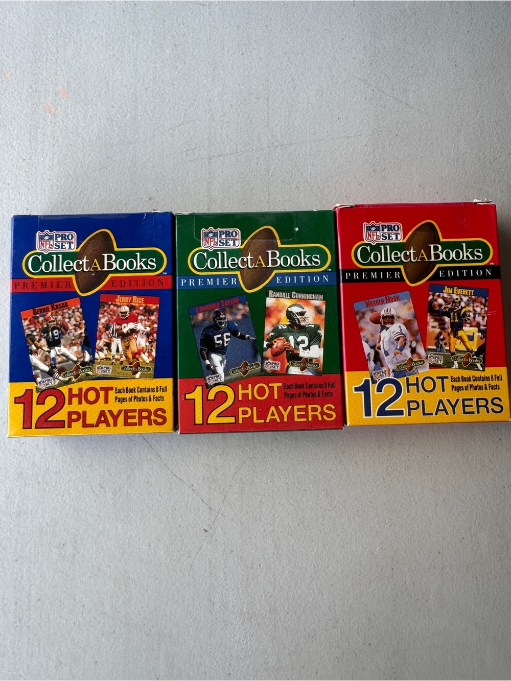 1990 Pro Sets Collect A Book 1-2-3. Preowned
